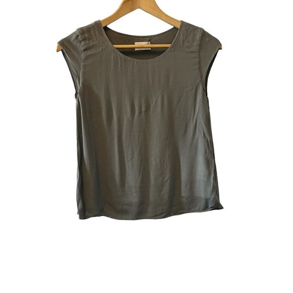 WILFRED Free Grey Cap Sleeve Dressy Short Top XXS - Picture 1 of 8